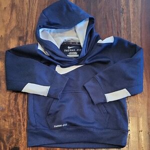 Kids Navy Blue NIKE Therma-Fit Hoodie SZ 4 Great Cond